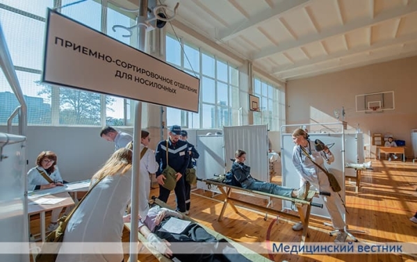 
        В ГКБСМП прошли командно-штабные учения в режиме ЧС			    